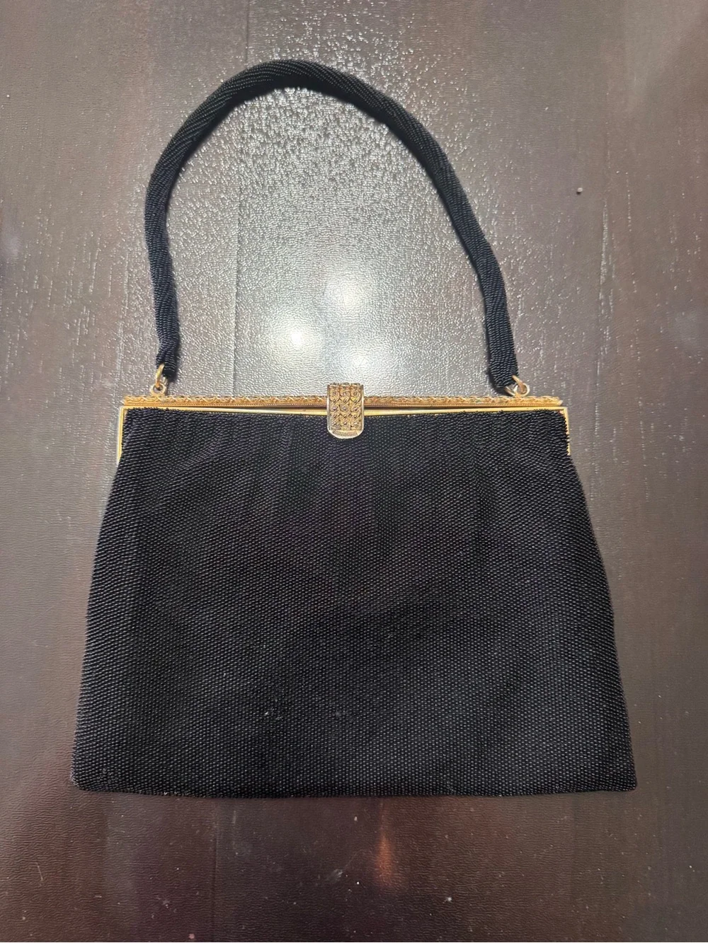 VTG French Black Micro-Bead Langlois & Jargeais (Very Rare) Paris, France